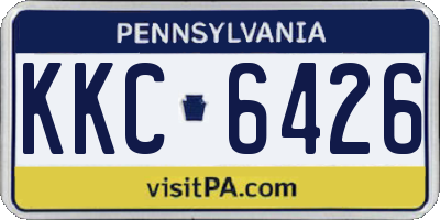 PA license plate KKC6426