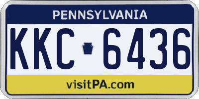 PA license plate KKC6436