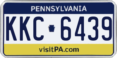 PA license plate KKC6439