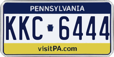 PA license plate KKC6444