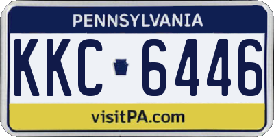 PA license plate KKC6446