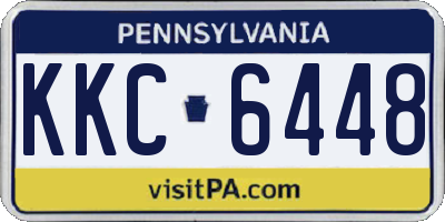 PA license plate KKC6448