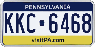 PA license plate KKC6468