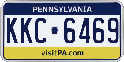 PA license plate KKC6469