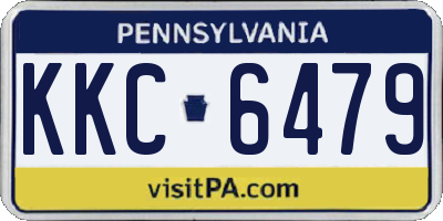 PA license plate KKC6479