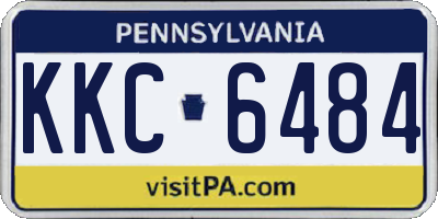 PA license plate KKC6484