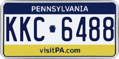 PA license plate KKC6488