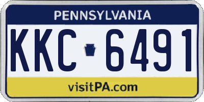 PA license plate KKC6491