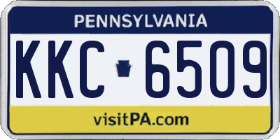 PA license plate KKC6509
