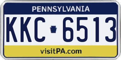 PA license plate KKC6513