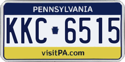 PA license plate KKC6515