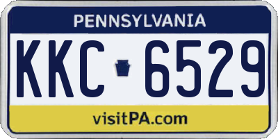 PA license plate KKC6529