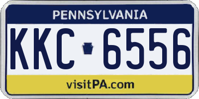 PA license plate KKC6556