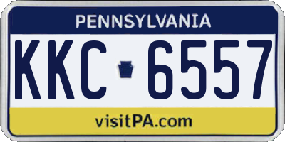 PA license plate KKC6557