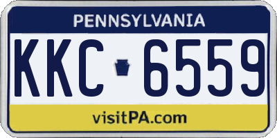 PA license plate KKC6559