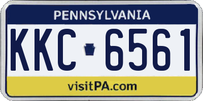 PA license plate KKC6561