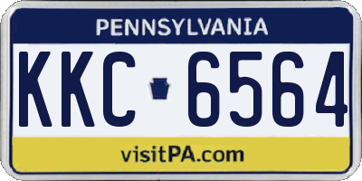 PA license plate KKC6564