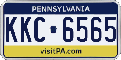PA license plate KKC6565