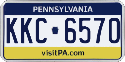 PA license plate KKC6570