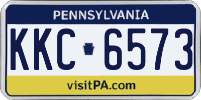 PA license plate KKC6573