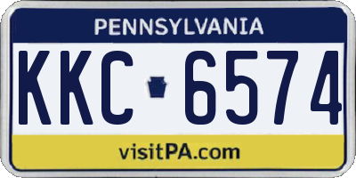 PA license plate KKC6574