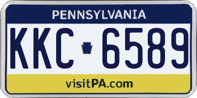 PA license plate KKC6589