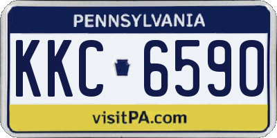 PA license plate KKC6590