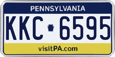 PA license plate KKC6595