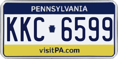 PA license plate KKC6599