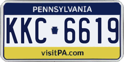 PA license plate KKC6619