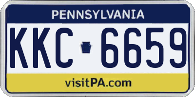 PA license plate KKC6659