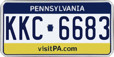 PA license plate KKC6683