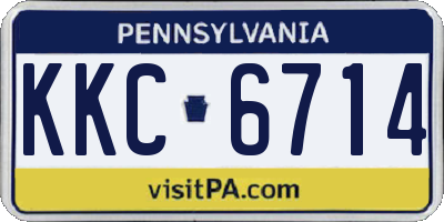 PA license plate KKC6714