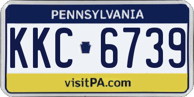 PA license plate KKC6739