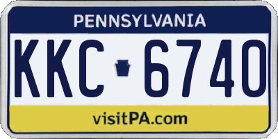 PA license plate KKC6740
