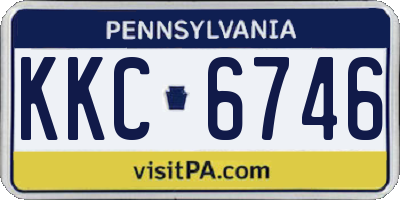 PA license plate KKC6746