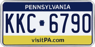 PA license plate KKC6790
