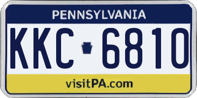 PA license plate KKC6810