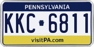 PA license plate KKC6811
