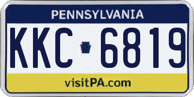 PA license plate KKC6819