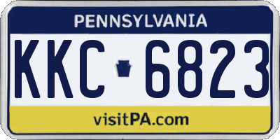 PA license plate KKC6823