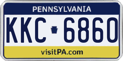 PA license plate KKC6860