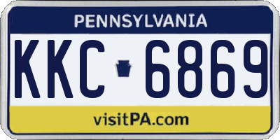 PA license plate KKC6869