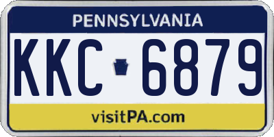PA license plate KKC6879