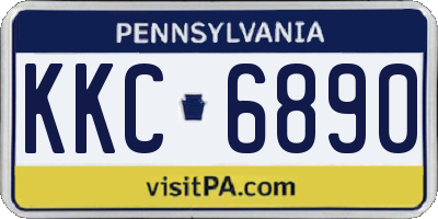 PA license plate KKC6890