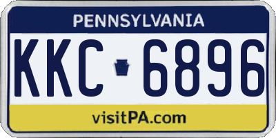 PA license plate KKC6896