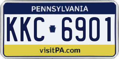 PA license plate KKC6901