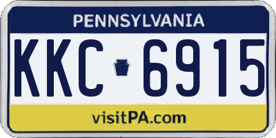 PA license plate KKC6915