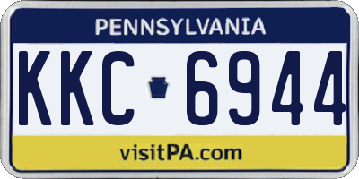PA license plate KKC6944