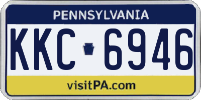 PA license plate KKC6946